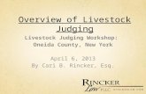 Overview of Livestock Judging