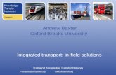 Integrated Transport Competition - In field solutions elevator pitches (2 of 3)