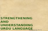 Strengthening and Understanding Urdu Language