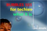 Financial bubbles 101 (for techies) - put simple series