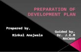 Preparation of Development Plan