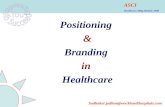 Branding & Positioning in healthcare