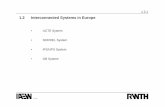 Interconnected Systems in Europe