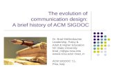 The evolution of communication design: A brief history of ACM SIGDOC