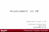 Assessment in HE: Beginning teach in HE