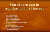 Shirodhara and Its Application in Shiroroga