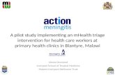 Implementing an mHealth triage intervention for health care workers at primary health centres in urban Blantyre, Malawi - a pilot study