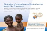 Elimination of meningitis A epidemics in Africa; MenAfriVac future plans