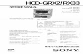 Sony HCD-GRX2RX33