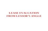 Lease Evaluation From Lessor Angle