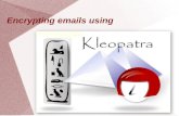 Encrypting emails using Kleopatra PGP