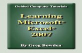 Learning Microsoft Excel 2007 - Introduction