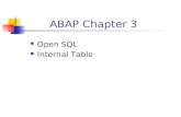 ABAP Open SQL Internal Table
