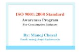 ISO 9001:2008 Awareness Traininig Program _construction