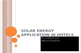 Solar Energy Application in Hotels