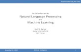 Natural Language Processing and Machine Learning Basics
