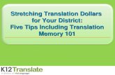 Stretching translation dollars for your district final