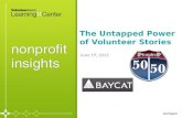 Nonprofit Insights: The Untapped Power of Volunteer Stories