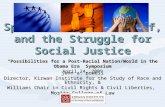 Spirituality, the Self, and the Struggle for Social Justice
