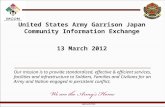 USAG Japan's Community Informaion Exchange, Mar. 13