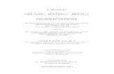 manual of organic materica medica