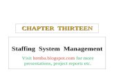 Ppt on Staffing System Management