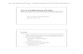 Air Conditioning Design - Psychrometrics & Coil Load Calculation