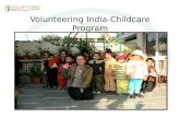 Volunteering India childcare program