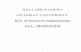 Syllabus (New) Gujarat University B E Chemical Engineering All Semester