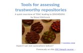 Keepit Course 5: Tools for Assessing Trustworthy Repositories