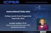 Instructional Data Sets from Q-step Launch Event (Univ of Exeter) 3-20-2014