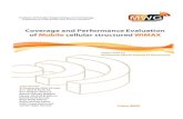 Coverage and Performance Evaluation of Mobile Cellular structured WiMAX