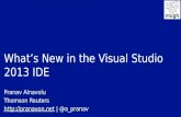 Whats New in the Visual Studio 2013 IDE