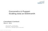 Cassandra & puppet, scaling data at $15 per month