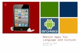 Mobile Apps for Language and Culture