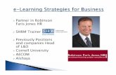 E-Learning Strategies for Business – A SHRM Seminar, Bill Robinson