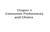 Consumer Preferences and Choice