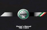 Benelli Tre-K 1130 Motorcycle Owners Manual