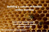 ALTC2013 building a culture of flexible online learning  James Little and Kirsten Thompson University of Leeds