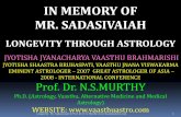 Determining Longevity through Astrology - Mr. Sadasivaiah