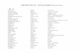 Armenian - English Dictionary