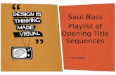 Saul Bass Opening Title Sequences