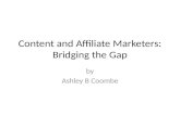 Content and Affiliate Marketing: Bridging the Gap