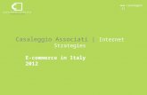 E-commerce in Italy 2012