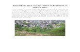 Reconnaissance land slide Survey Report of  MNSA Hill (Haridwar)