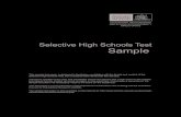 Selective Secondary Sample test