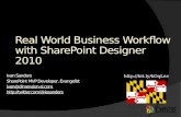 SharePoint Intelligence Real World Business Workflow With Share Point Designer 2010