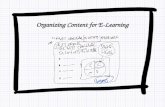ORGANIZING CONTENT FOR E-LEARNING