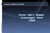 Inter hall human scavenger hunt