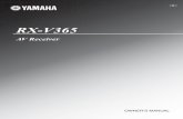 Yamaha RX V365 Manual